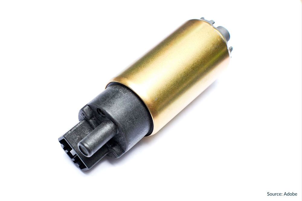 A gold fuel pump. Honda is recalling more than 708,000 model year 2018 and newer Honda and Acura vehicles with defective Denso fuel pumps that cause stalling and non-starting.