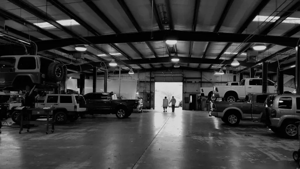 Auto mechanics garage