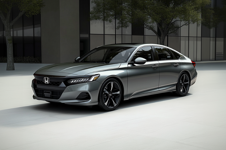 A 2024 Honda Accord. Quite a few recent model year Honda vehicles are part of a fuel pump recall. According to this recall, about 720,810 Honda vehicles have fuel pumps that crack and leak fuel.