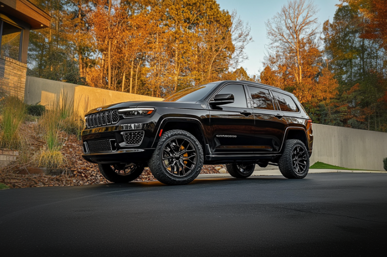 A 2024 Jeep Grand Cherokee parked outside.