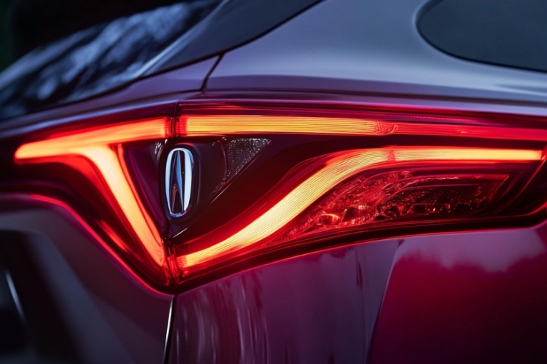 2020 Acura MDX A 2020 Acura MDX tail light is illuminated. Acura MDX vehicles are under recall (again) due to interior and exterior lights - such as tail lights - flickering or malfunctioning.