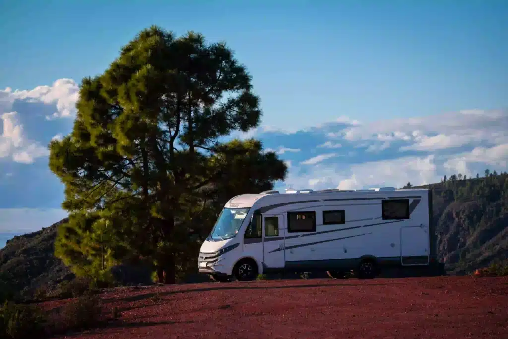 Motorhome parked