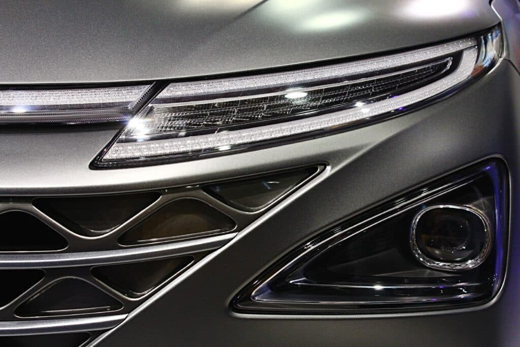 A Hyundai SUV headlight. Headlight issues have prompted a 2025 Hyundai Palisade class action lawsuit.